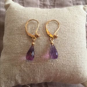 📌SOLD📌 14K amethyst earrings